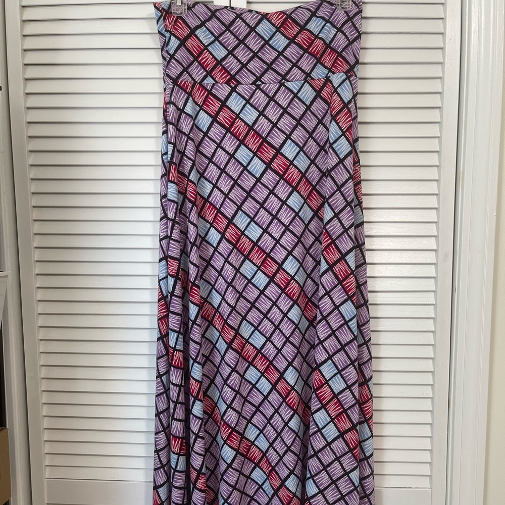 Bright and colorful LulaRoe maxi skirt